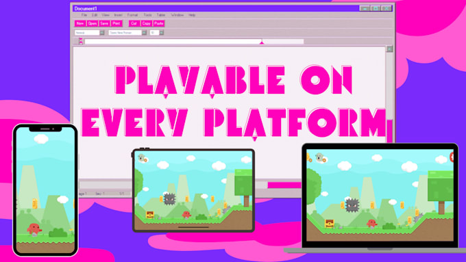 Gig Preview - Create a video game playable on every device, web mobile PC