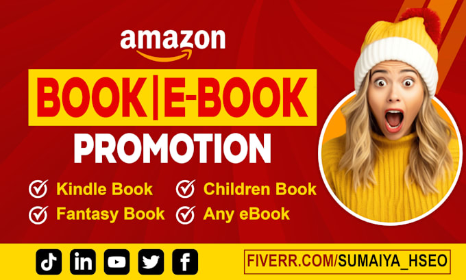 Gig Preview - Promote your books and amazon kindle ebooks to reach more targeted readers