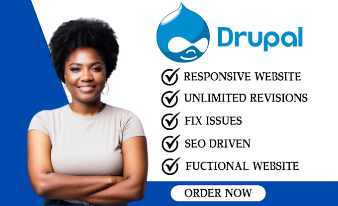 Gig Preview - Create, build, design, migrate drupal website and fix any issues