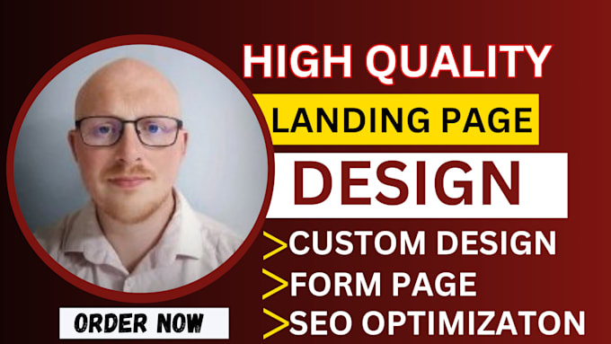 Gig Preview - Design and redesign high converting landing page with custom cms