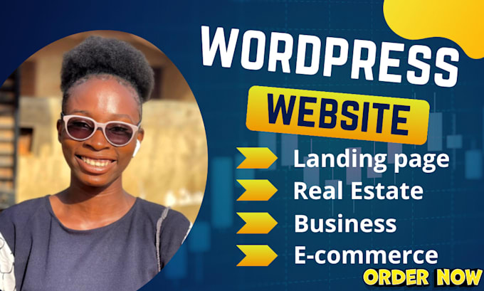 Gig Preview - Do website development create website real estate website landing page wordpress