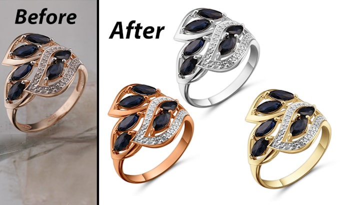 Gig Preview - Do high end image editing of jewelry retouching in photoshop best quality