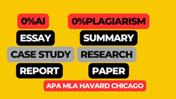 Gig Preview - Do case study analysis, research and summary writing