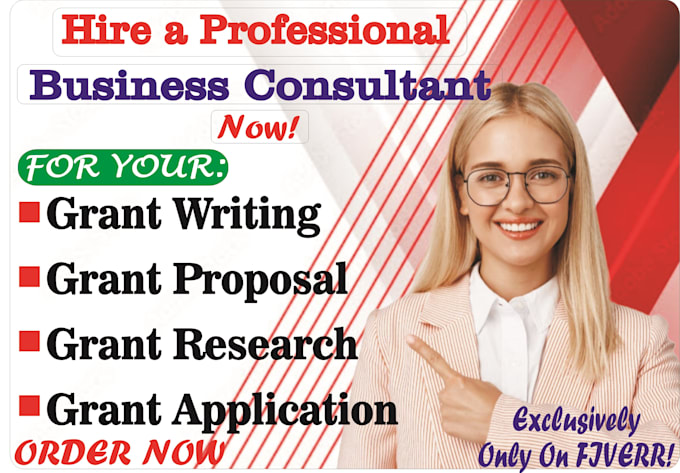 Gig Preview - Do grant writing, grant proposal,grant research, grant application,business plan