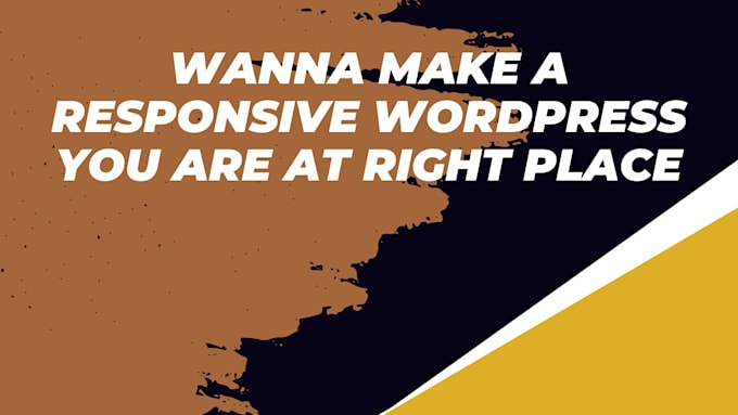 Gig Preview - Construct a landing page and responsive wordpress website