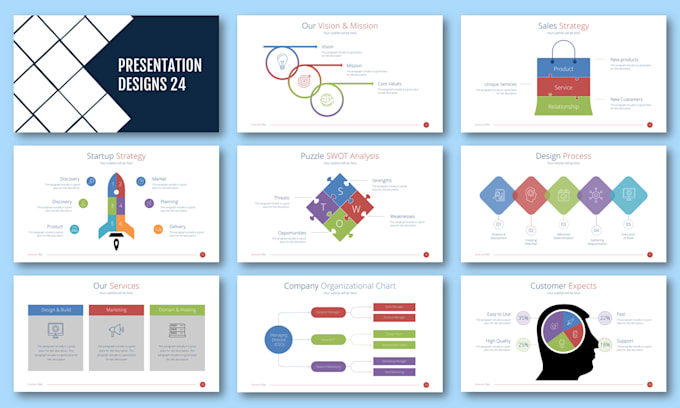 Gig Preview - Design a colorful pitch deck powerpoint presentation