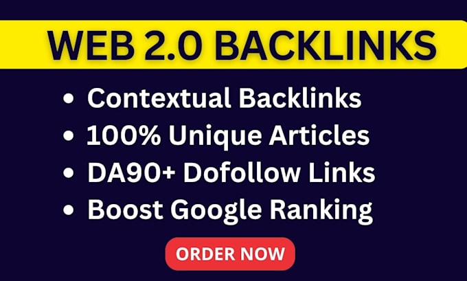 Gig Preview - Create web 2 0 backlinks