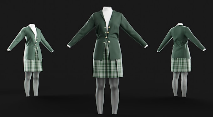 Gig Preview - Make any 3d fashion designs, patterns and tech pack for any purpose