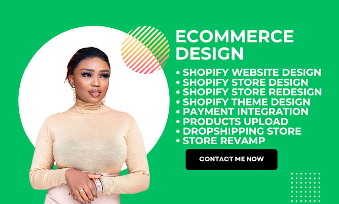 Gig Preview - Shopify website design and redesign shopify store design shopify design