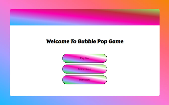 Gig Preview - Make customised website game