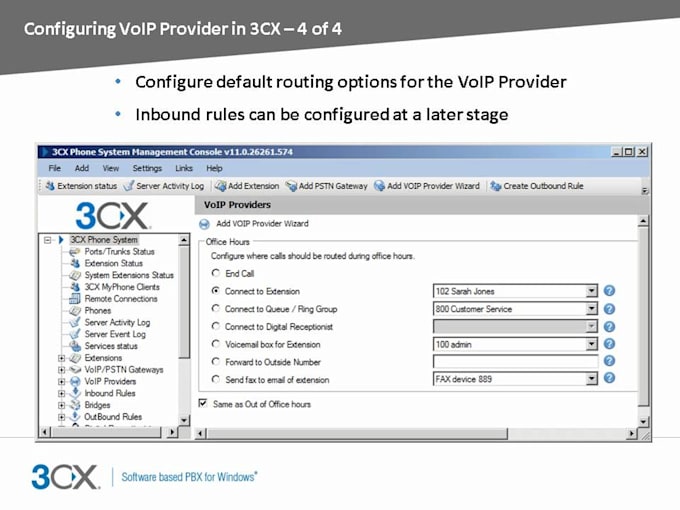 Gig Preview - Install and configure your 3cx phone system, sip trunk on telegram bot