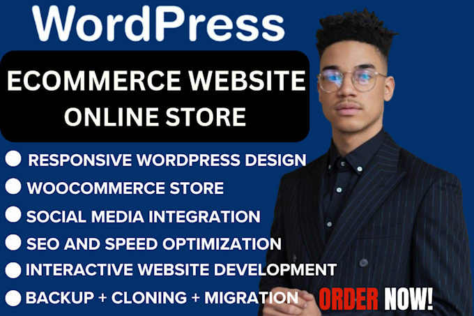 Gig Preview - Design, develop, build wordpress website, ecommerce store, online store redesign