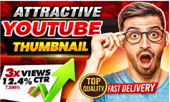 Gig Preview - Design amazing youtube thumbnail that attract viewers