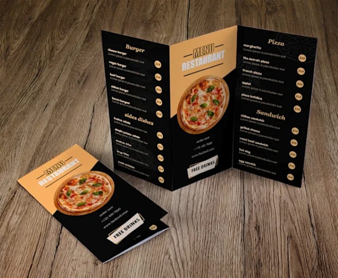 Gig Preview - Do food menu design, digital menu board or restaurant menu