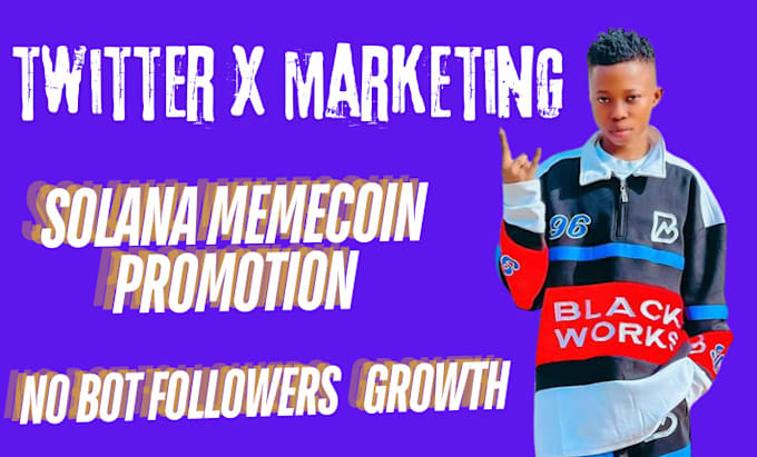 Gig Preview - Do crypto twitter x marketing, solana memecoin no bot crypto followers growth