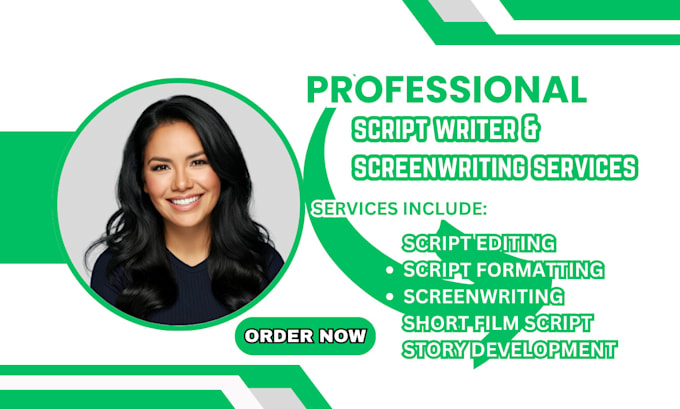 Gig Preview - Write movie script,movie script writing, film script as movie script ghostwriter