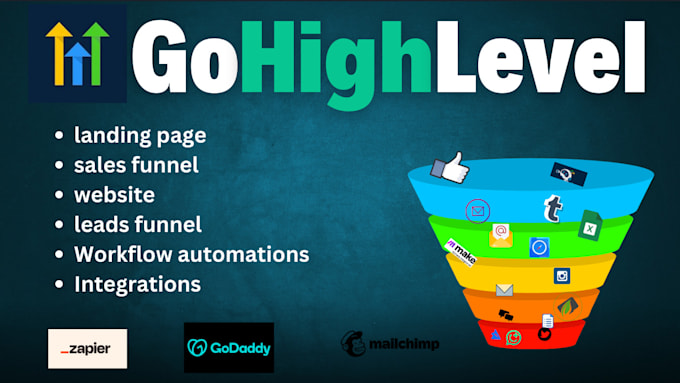 Gig Preview - Build gohighlevel funnel, ghl appointment booking bot, ai chatbot ghl automation