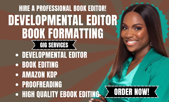 Gig Preview - Do book editing, proofreading, developmental editing, formatting, fiction book