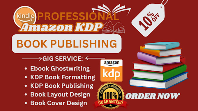 Gig Preview - Do 3x book formatting for amazon kdp kindle book publishing kdp book promotion