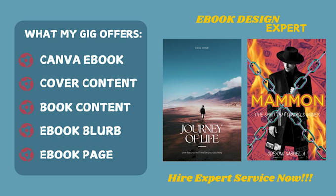 Gig Preview - Design canva ebook cover PDF leadmagnet report book blurb formatting typesetting