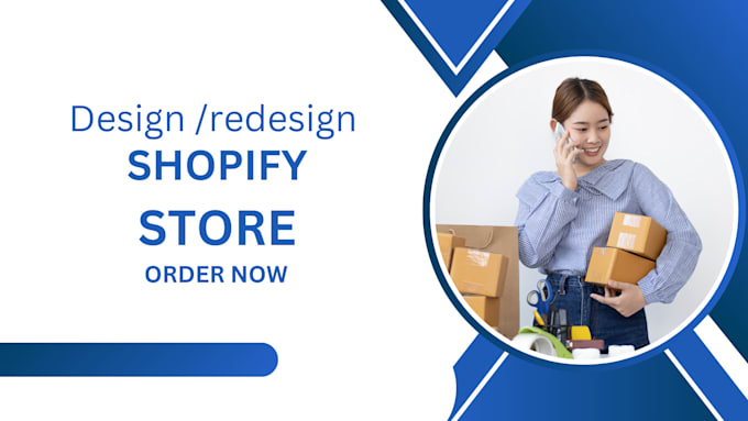 Gig Preview - Design or redesign your shopify dropshipping store