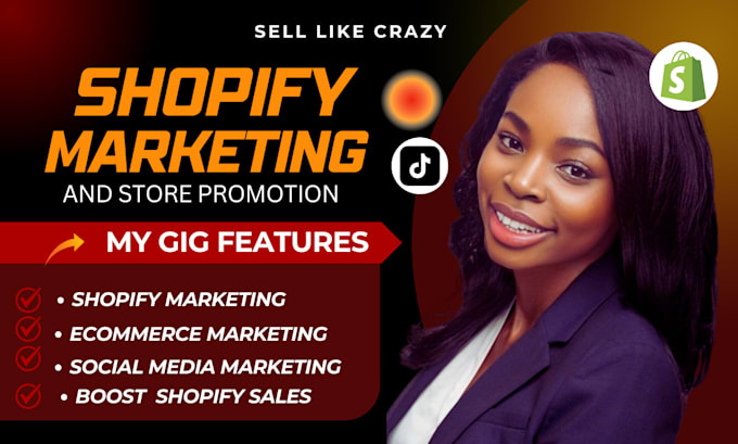 Gig Preview - Ecommerce shopify marketing dropshipping store promotion manager to boost sales