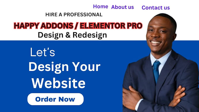 Gig Preview - Install and design website with elementor pro and happy addons pro page builder