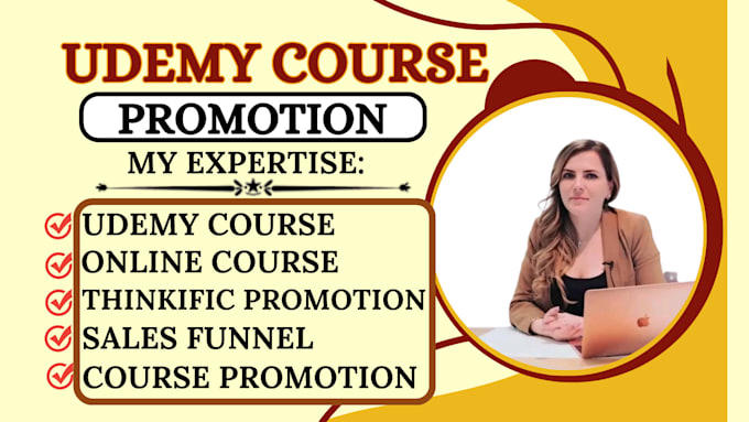 Gig Preview - Expertly promote udemy course online course marketing for maximum enrollments