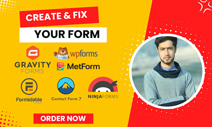 Gig Preview - Design or fix wordpress contact form, gravity, metfrom, wpfrom with integration