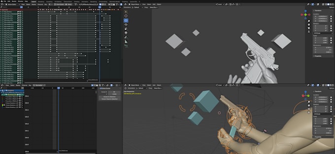 Gig Preview - Rig a weapon and create fps animations for unreal engine 5