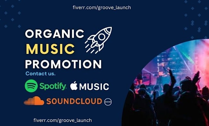 Gig Preview - Do organic music promotion on deezer pandora spoify to increase your visibility