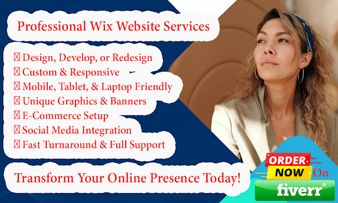 Gig Preview - Design, redesign, or develop your business wix website