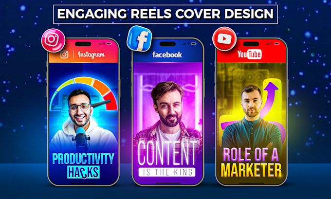 Gig Preview - Design engaging instagram and youtube reels cover