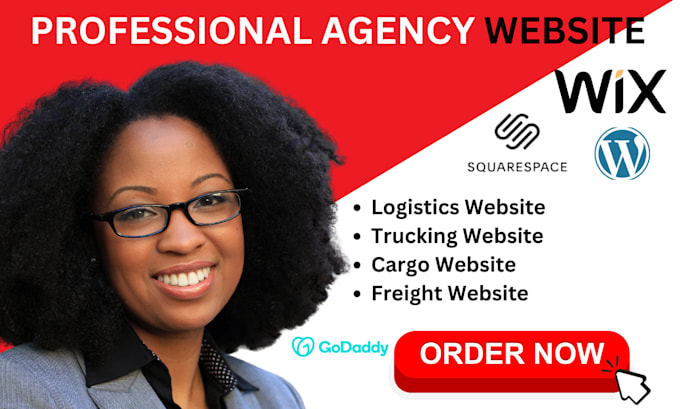 Gig Preview - Build logistics website design trucking cargo website dispatch website freight