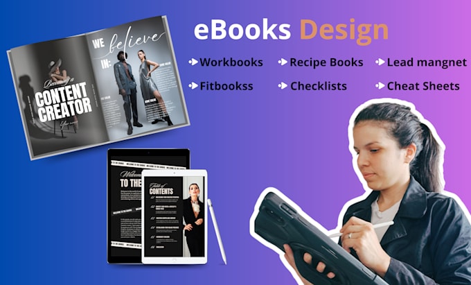 Gig Preview - Design unique PDF lead magnet, ebook, workbook