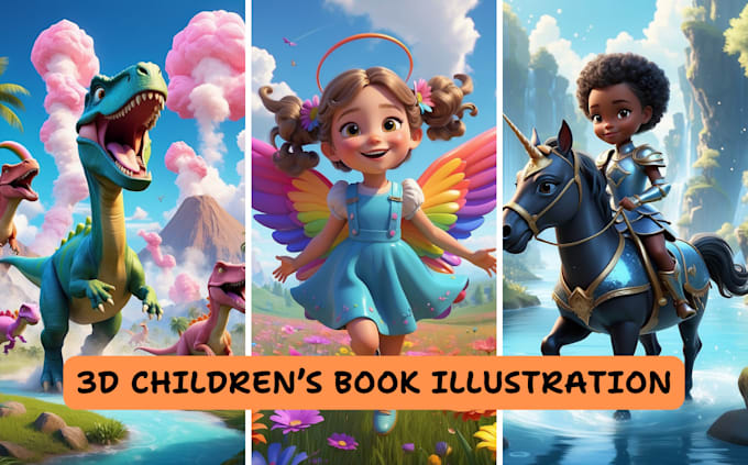 Gig Preview - Create unique illustrations for children book