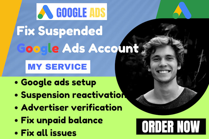 Gig Preview - Fix your google ads suspension issue circumventing system policy suspension