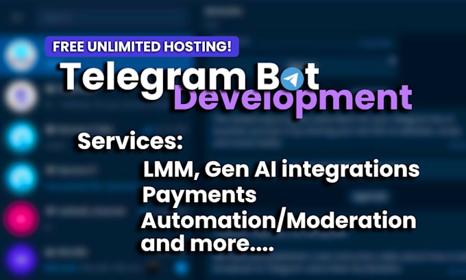 Gig Preview - Develop ai telegram bot