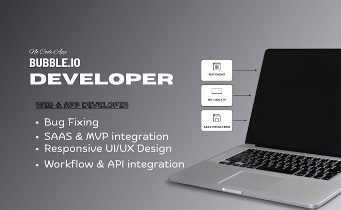 Gig Preview - Build web app bubble io developer saas API integration bubble mvp flutterflow