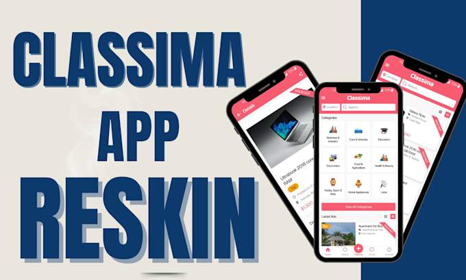 Gig Preview - Classima android and ios app reskin