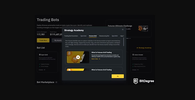 Gig Preview - Build ai trading bot robinhood bot binance spot future grid dca trading bot