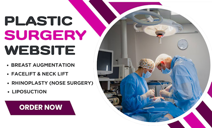 Gig Preview - Plastic, reconstructive, cosmetic, liposuction,  surgery surgeon doctor website