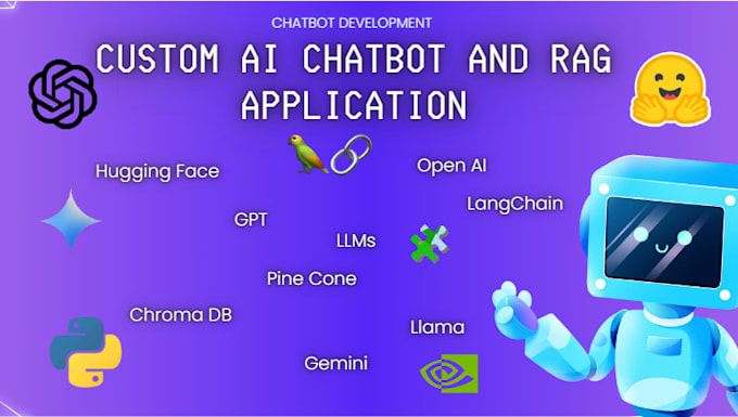 Bestseller - develop custom ai chatbot and rag application using open llms, langchain, gpt