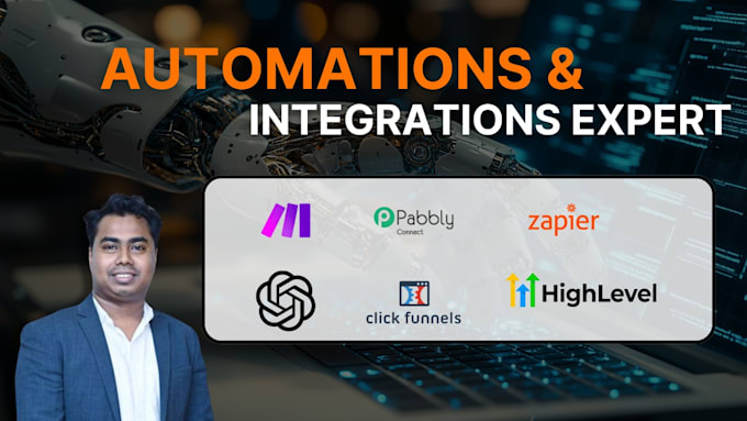 Gig Preview - Do pabbly zapier business automations