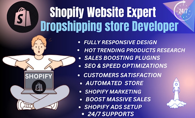 Bestseller - design revamp update shopify ecommerce store wix website marketing manager seo