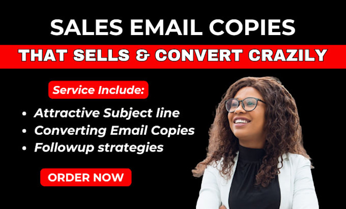 Gig Preview - Write sales email copies that convert instantly for landing page website ad copy