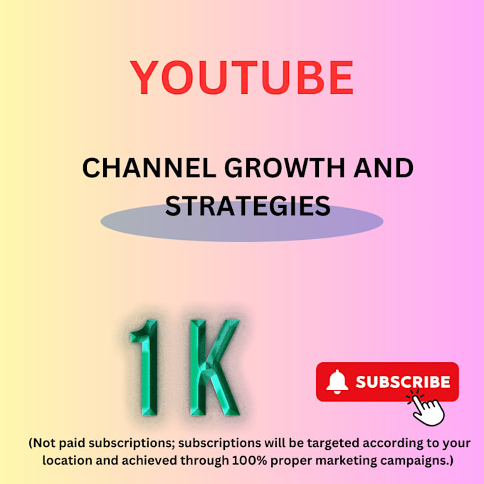 Gig Preview - Youtube growth management to boost subscribers