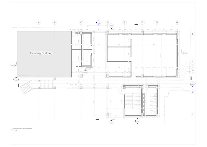 Gig Preview - Do plan, section, elevation, 3d model in autodesk revit