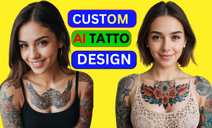 Gig Preview - Create original ai custom tattoo design for you