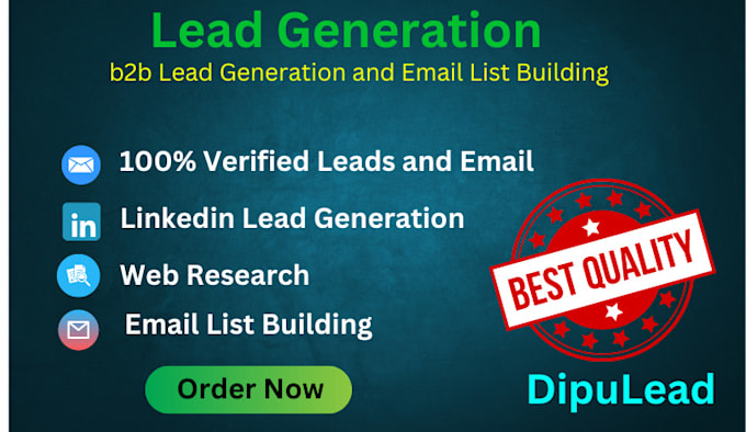 Gig Preview - Do targeted b2b lead generation and list building for you